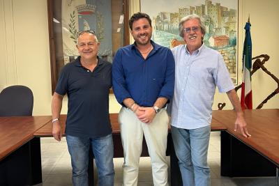 Il consigliere delegato Amarella ieri ha incontrato i primi cittadini di Ceriana e di Bajardo