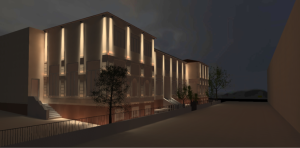 nuovo look esterno per il Liceo artistico di Imperia - rendering